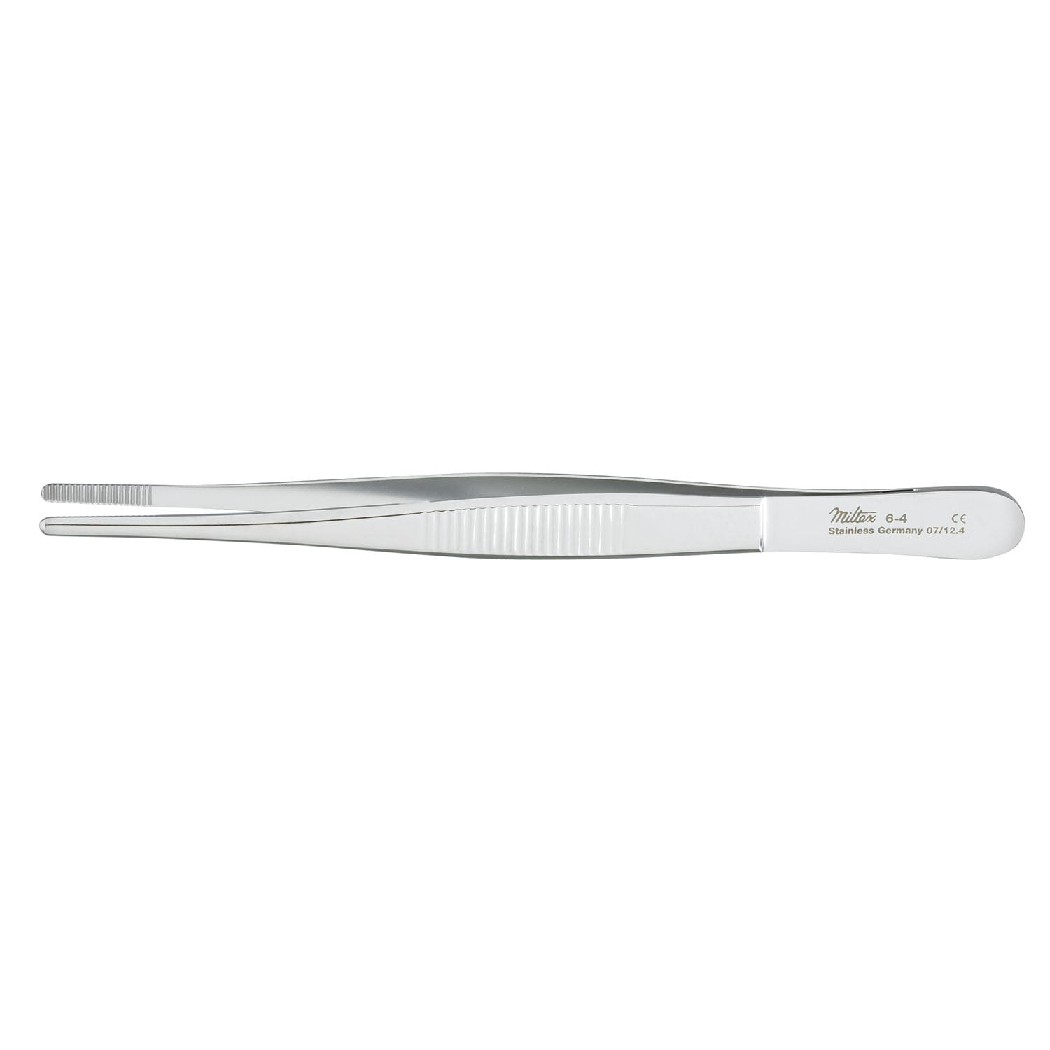 Dressing Forceps, 4_", Standard, Serrated Handles