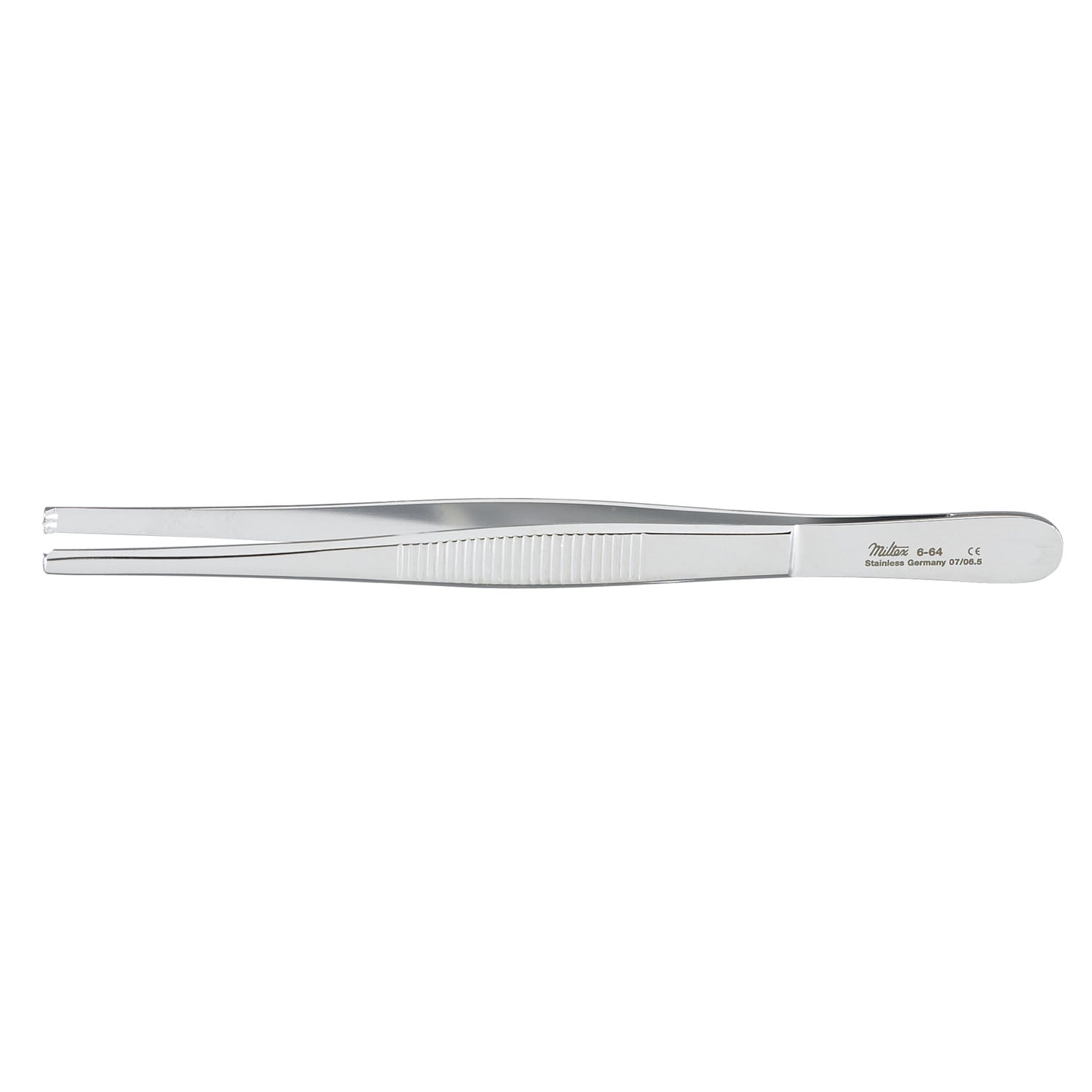 Tissue Forceps, 5_", 2x3 Teeth, Standard, Serrated Handles