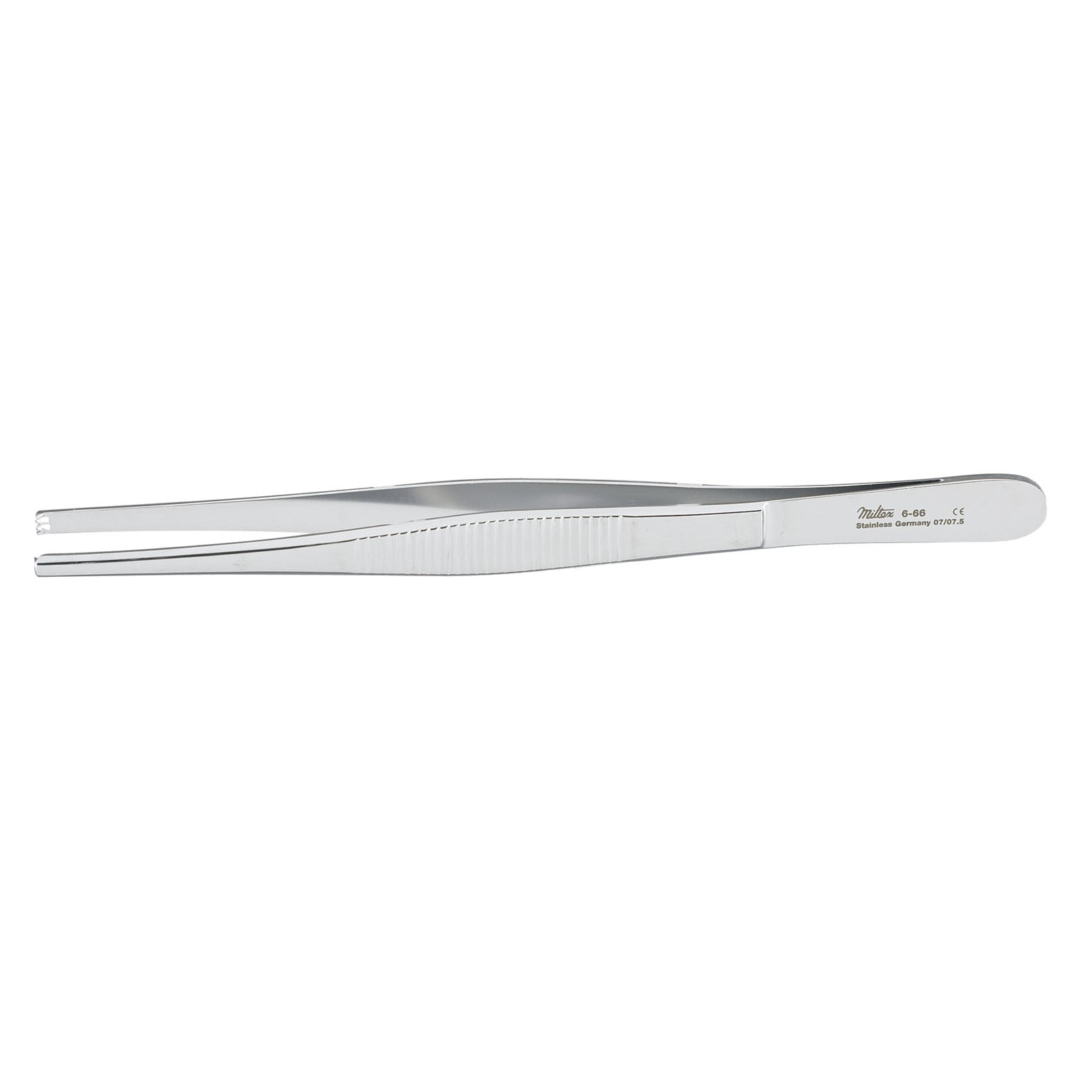 Tissue Forceps, 6", 2x3 Teeth, Standard, Serrated Handles