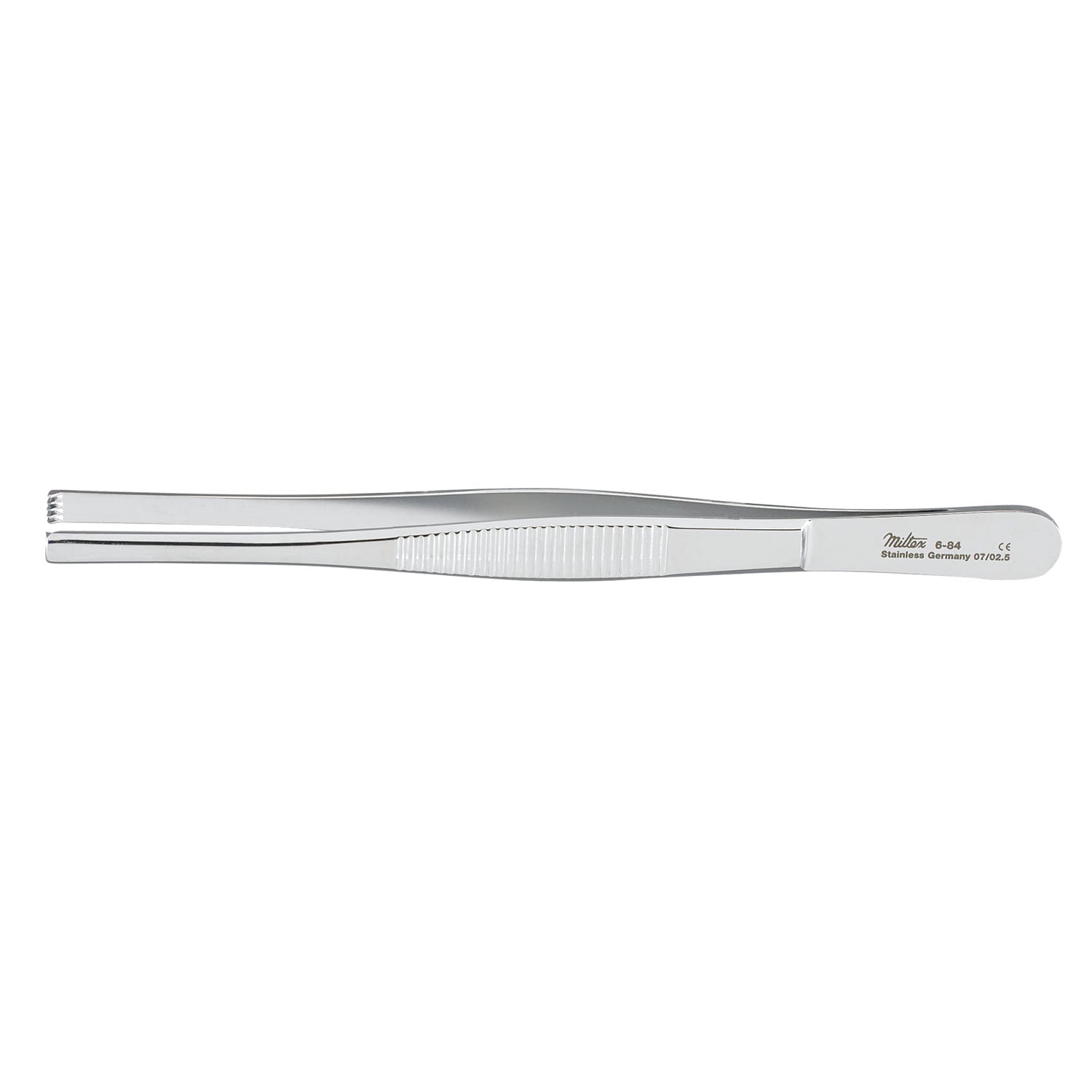 Tissue Forceps, 5_", 4x5 Teeth, Standard, Serrated Handles