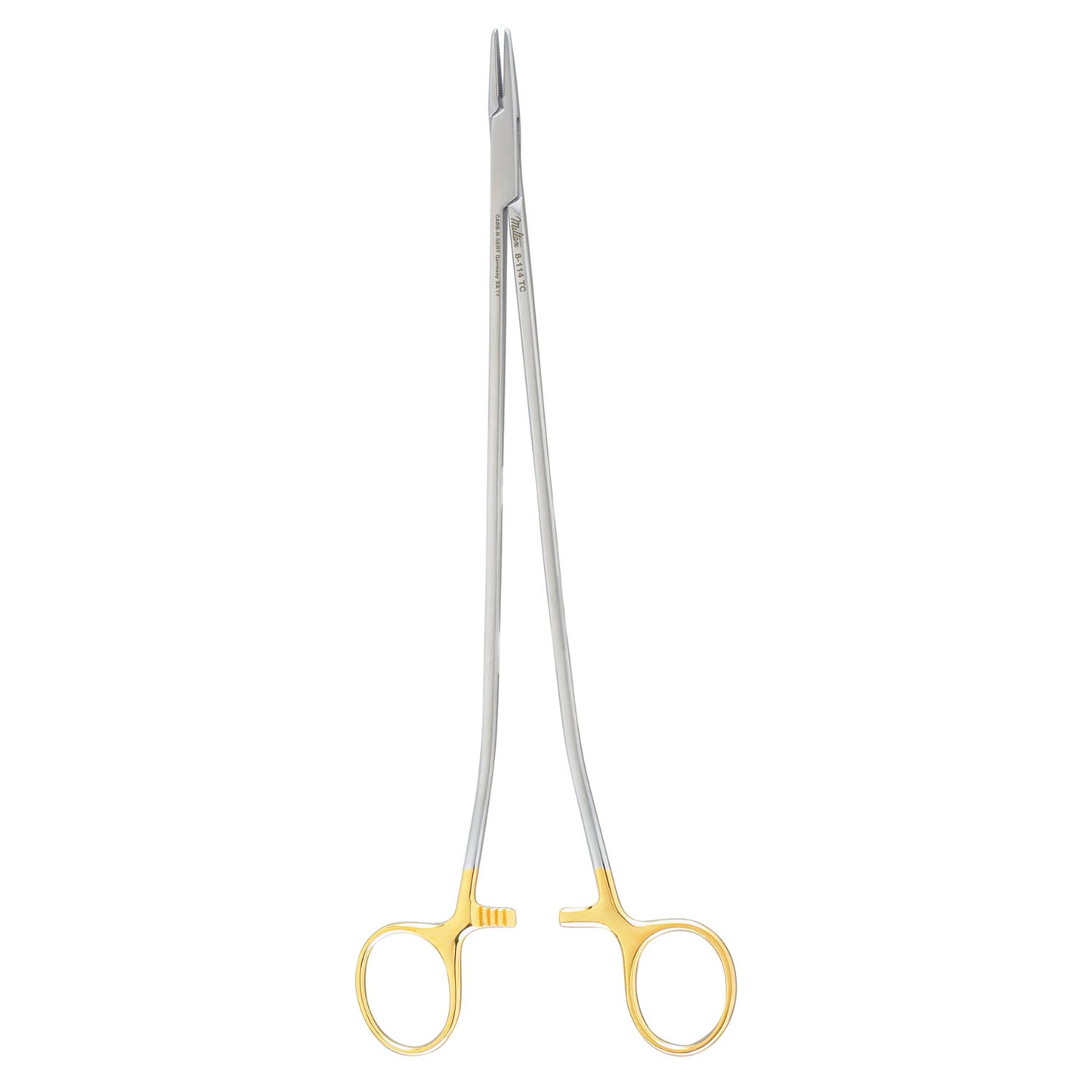 Sarot Needle Holder, 10_", Carb-N-Sert, Serrated
