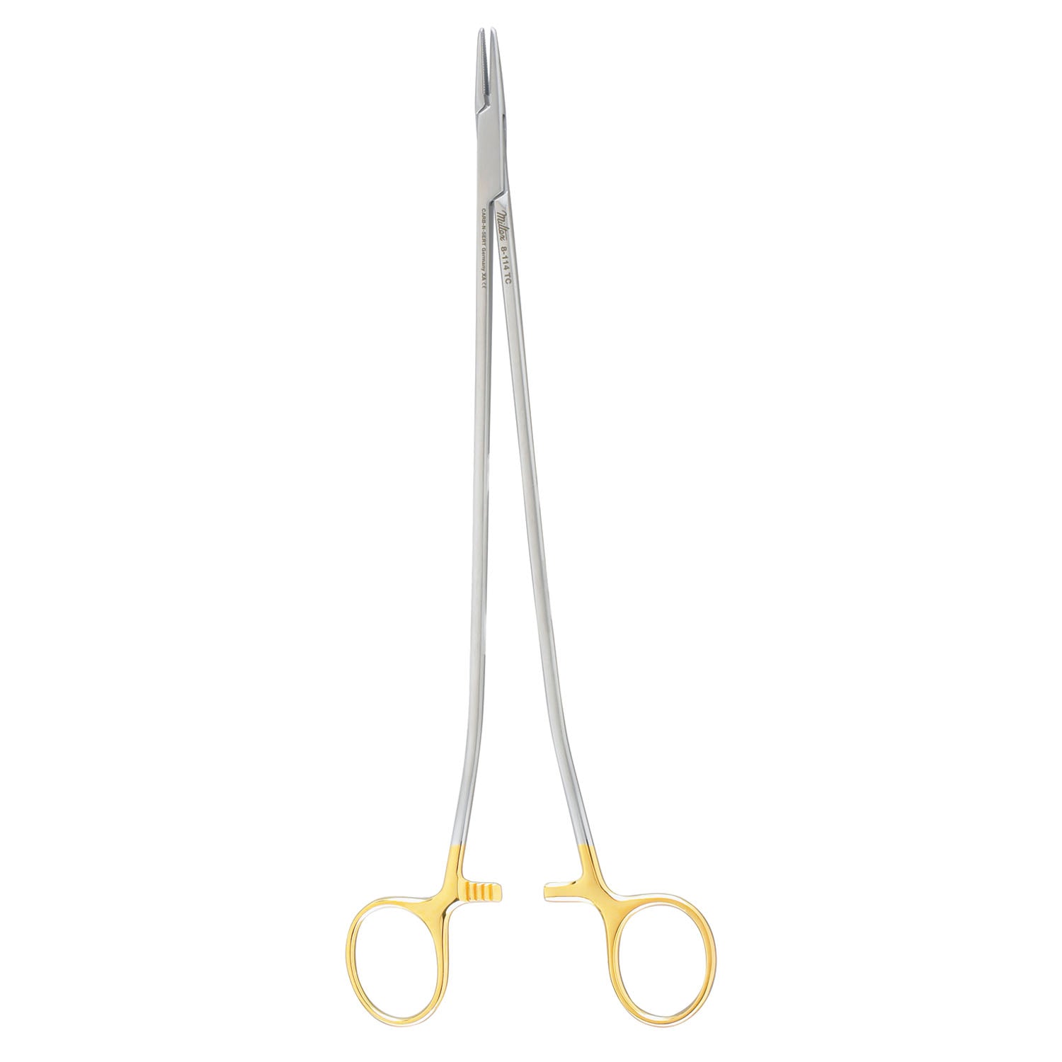 Sarot Needle Holder, 10_", Carb-N-Sert, Serrated