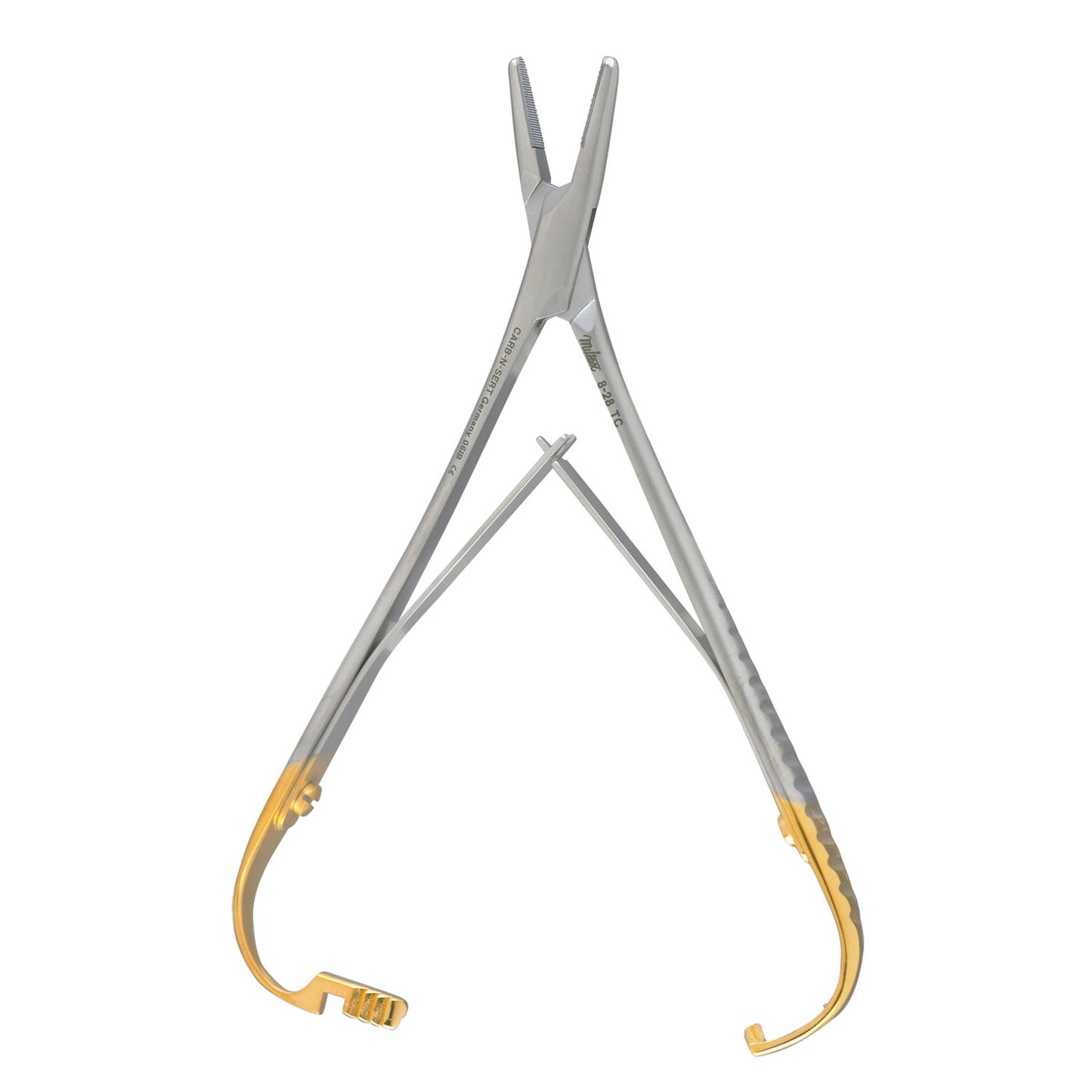 Mathieu Needle Holder, 5_", Serrated, Carb-N-Sert