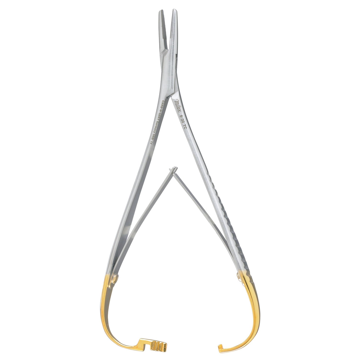 Mathieu Needle Holder, 6_", Serrated, Carb-N-Sert