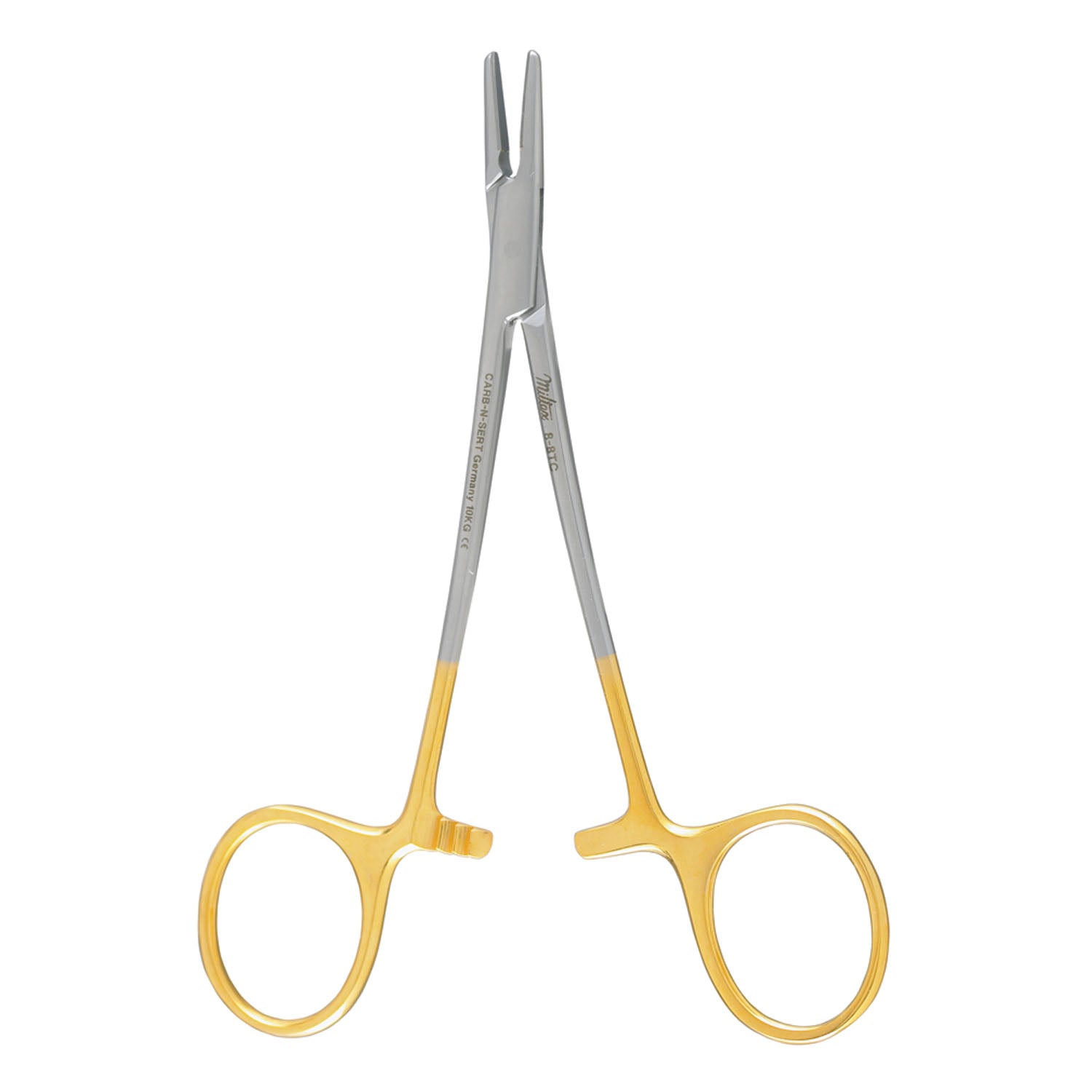 Halsey Needle Holder, 5", Smooth, Carb-N-Sert T.C. Jaws