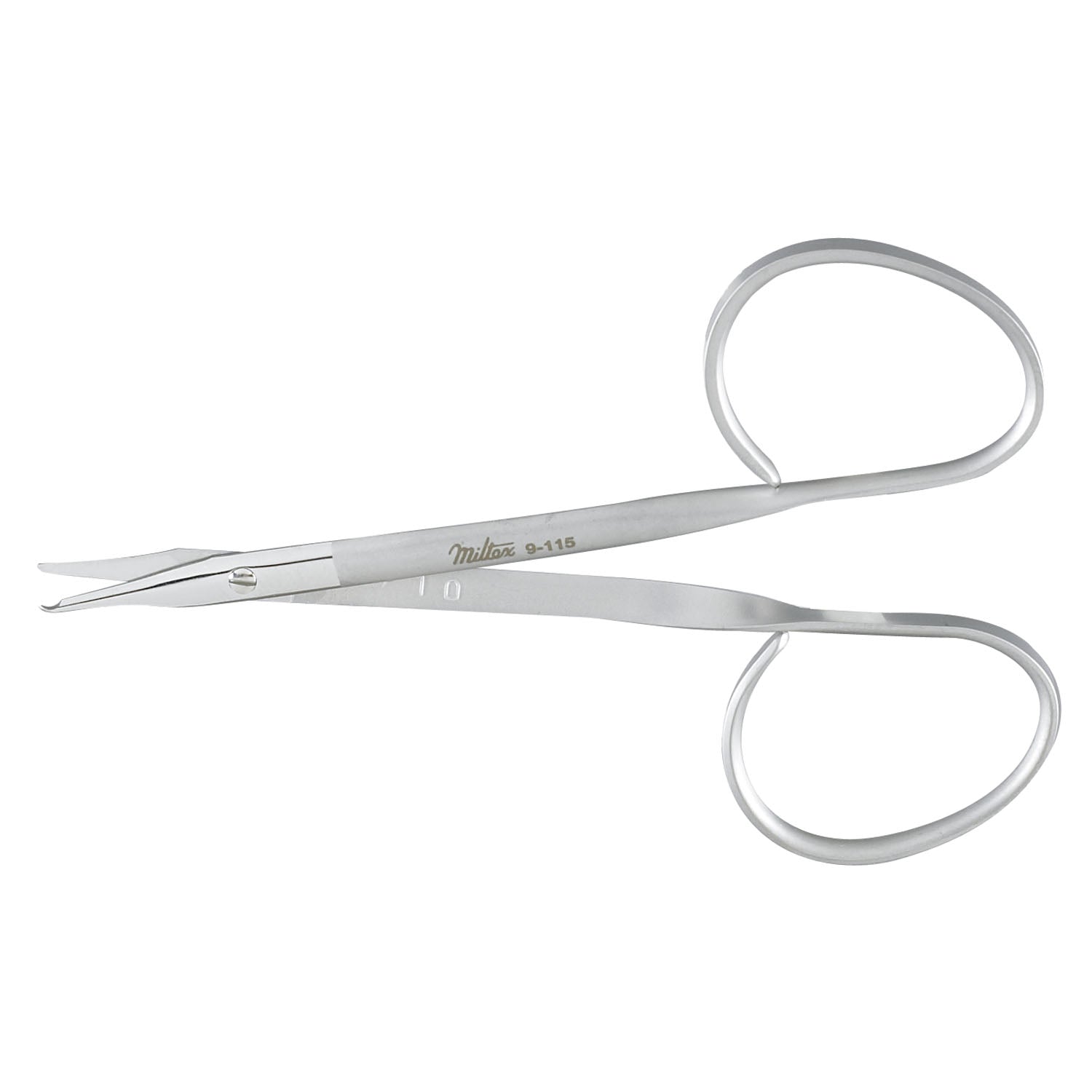 Reeh Stitch Scissors, Sharp Pointed Tips, Small Hook On 1 Blade, Ribbon Style Handles, 3_"