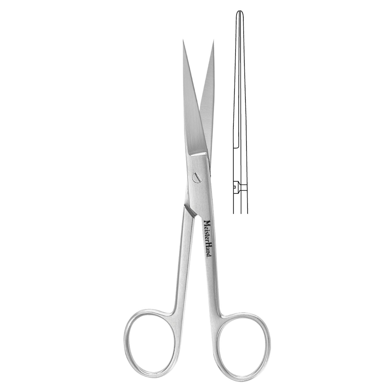 O.R. Scissors, 4_", Sharp/ Sharp