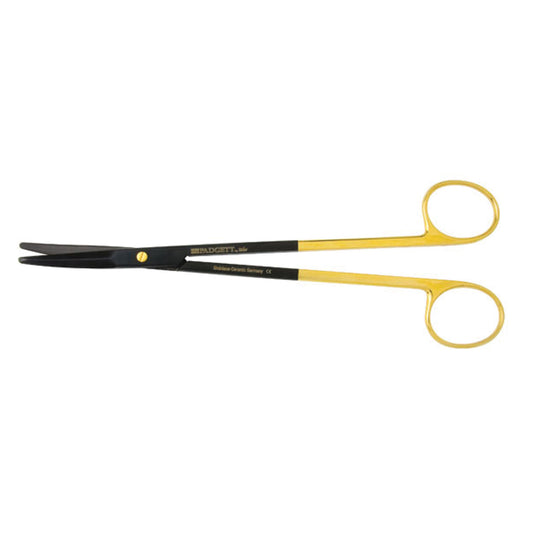 Gorney Scissors, 7_" Curved Blunt Flat Tip, Ceramic