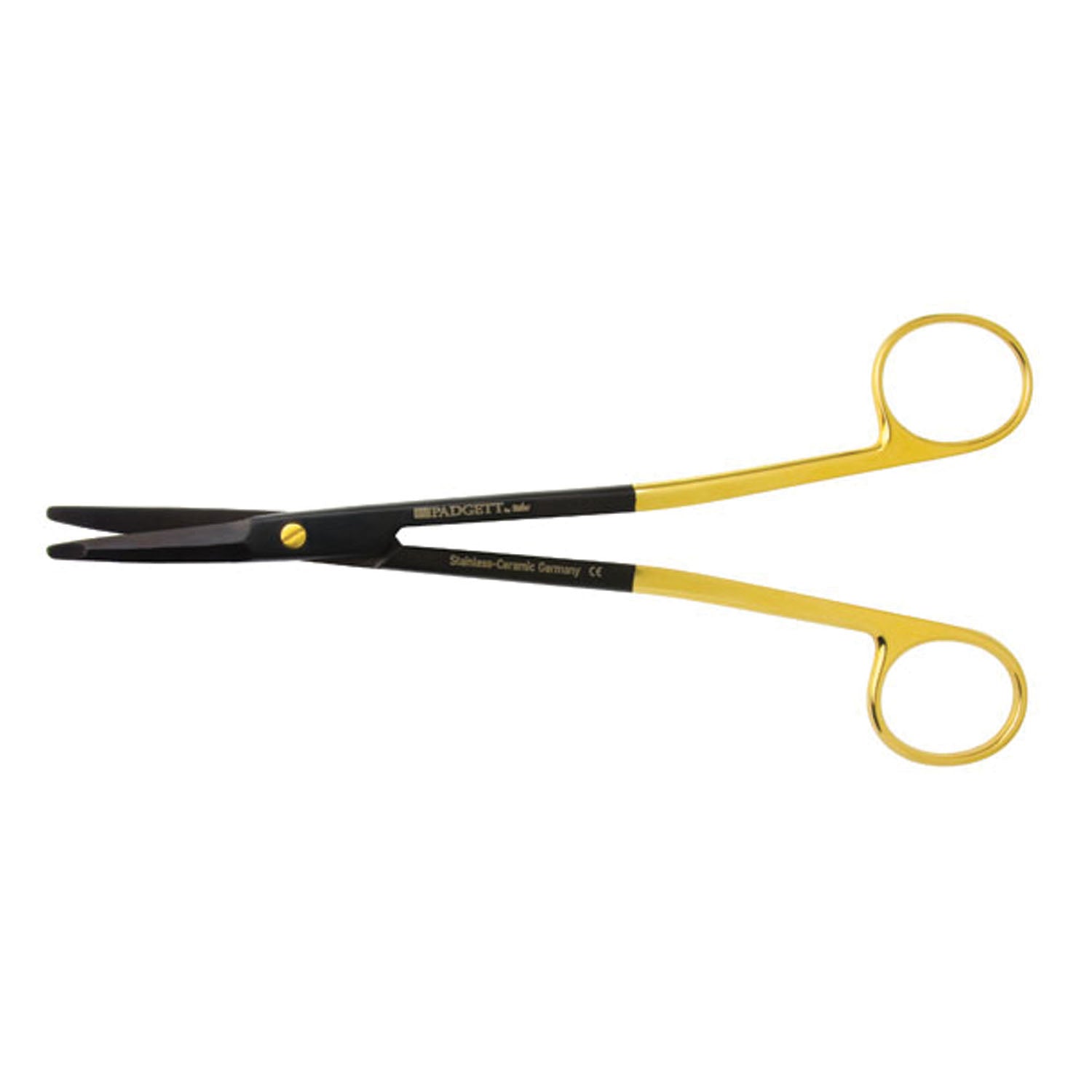 Gorney-Freeman Scissors, 7_" Curved Blunt Flat Tip, Ceramic