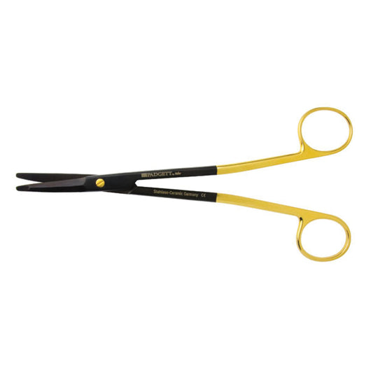Gorney-Freeman Scissors, 7_" Curved Blunt Flat Tip, Ceramic