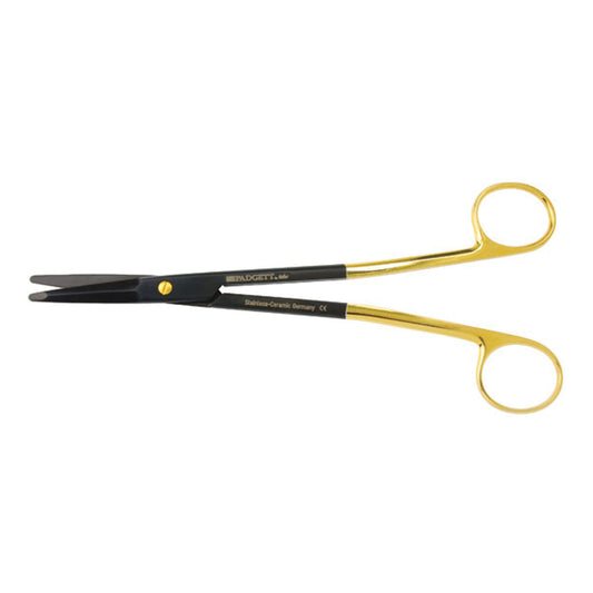 Gorney-Freeman Scissors, 7_" Straight Blunt Flat Tip, Ceramic