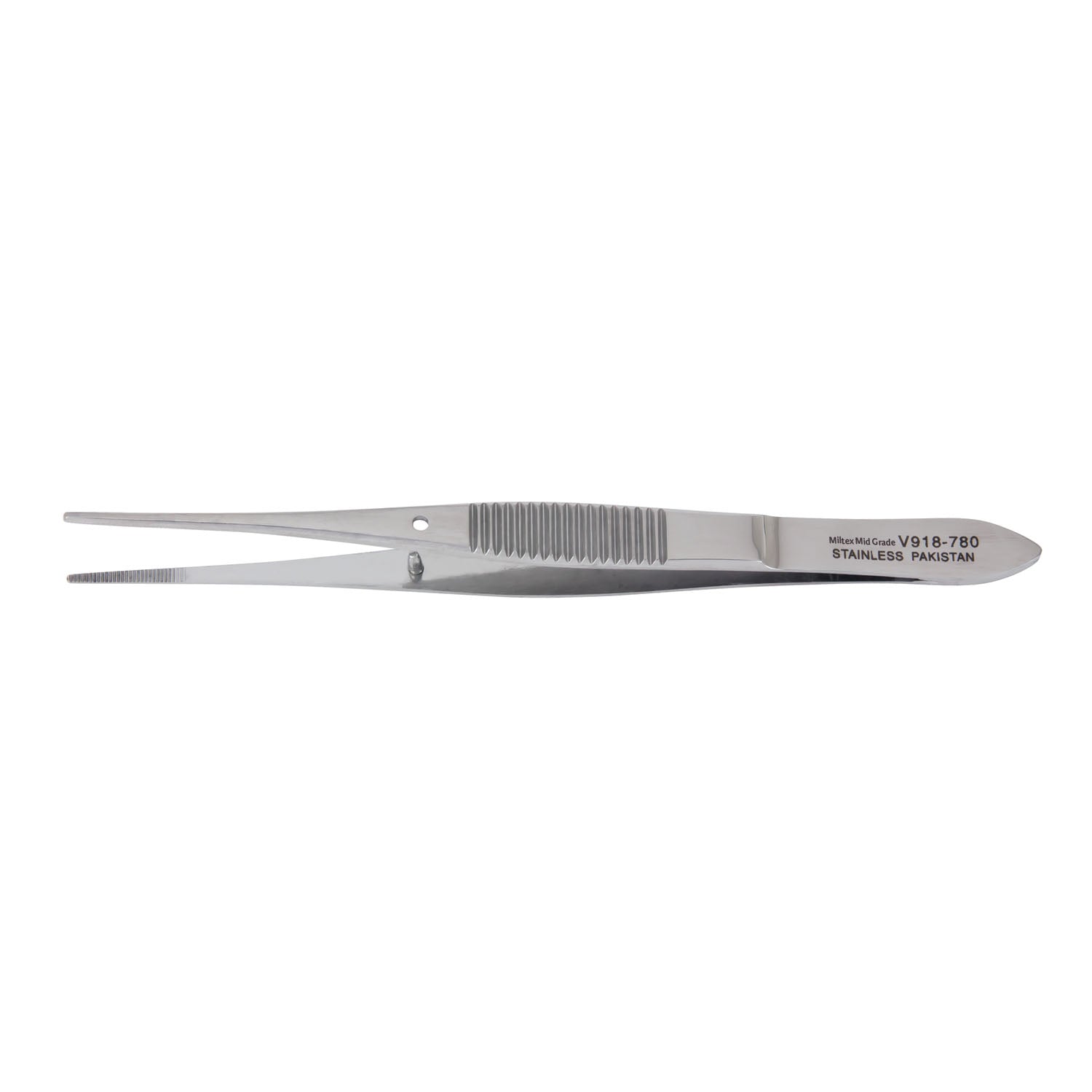 Eye Dressing Forceps, 4" Straight, Serrated