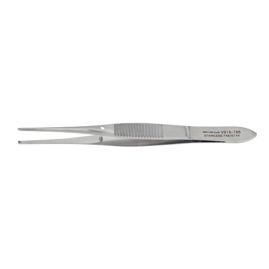 Iris Forceps, 4" Straight, 1x2 Teeth