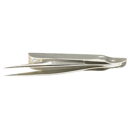 Splinter Forceps, 3", Magnifying Lens in Black Plastic Case