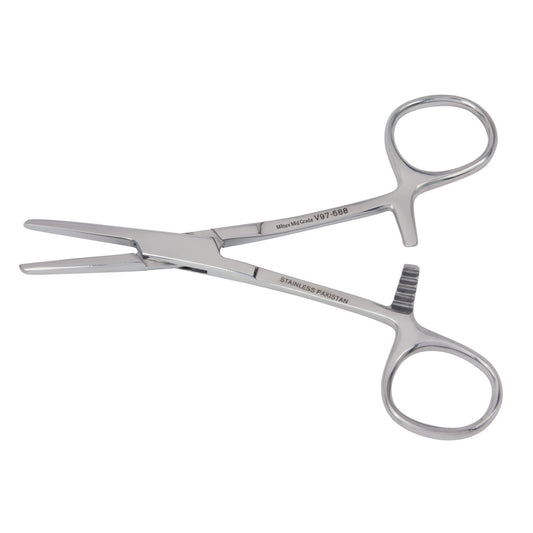 Occluding Clamp, 4_", Straight, Smooth Jaws