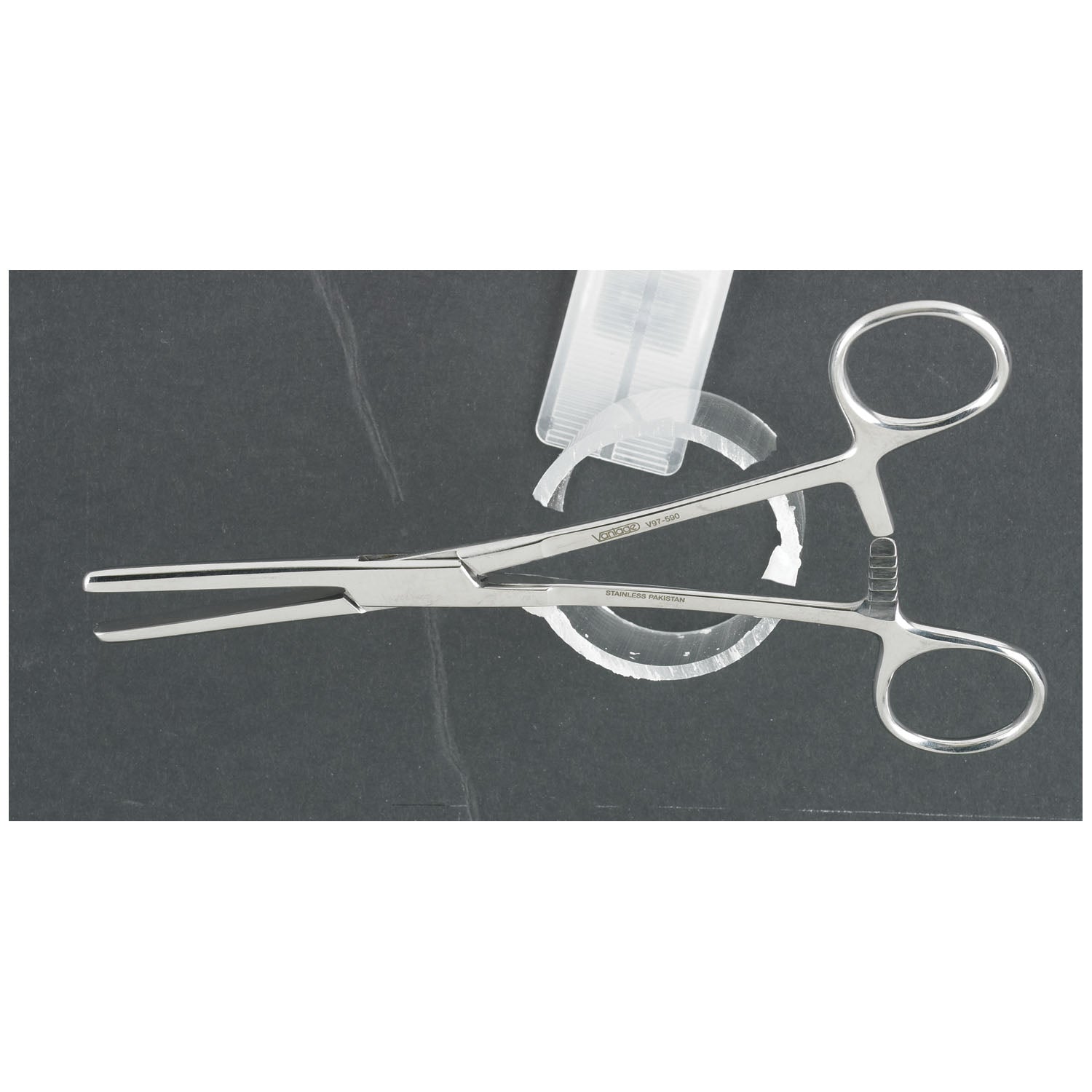 Occluding Clamp, 7", Straight, Smooth Jaws