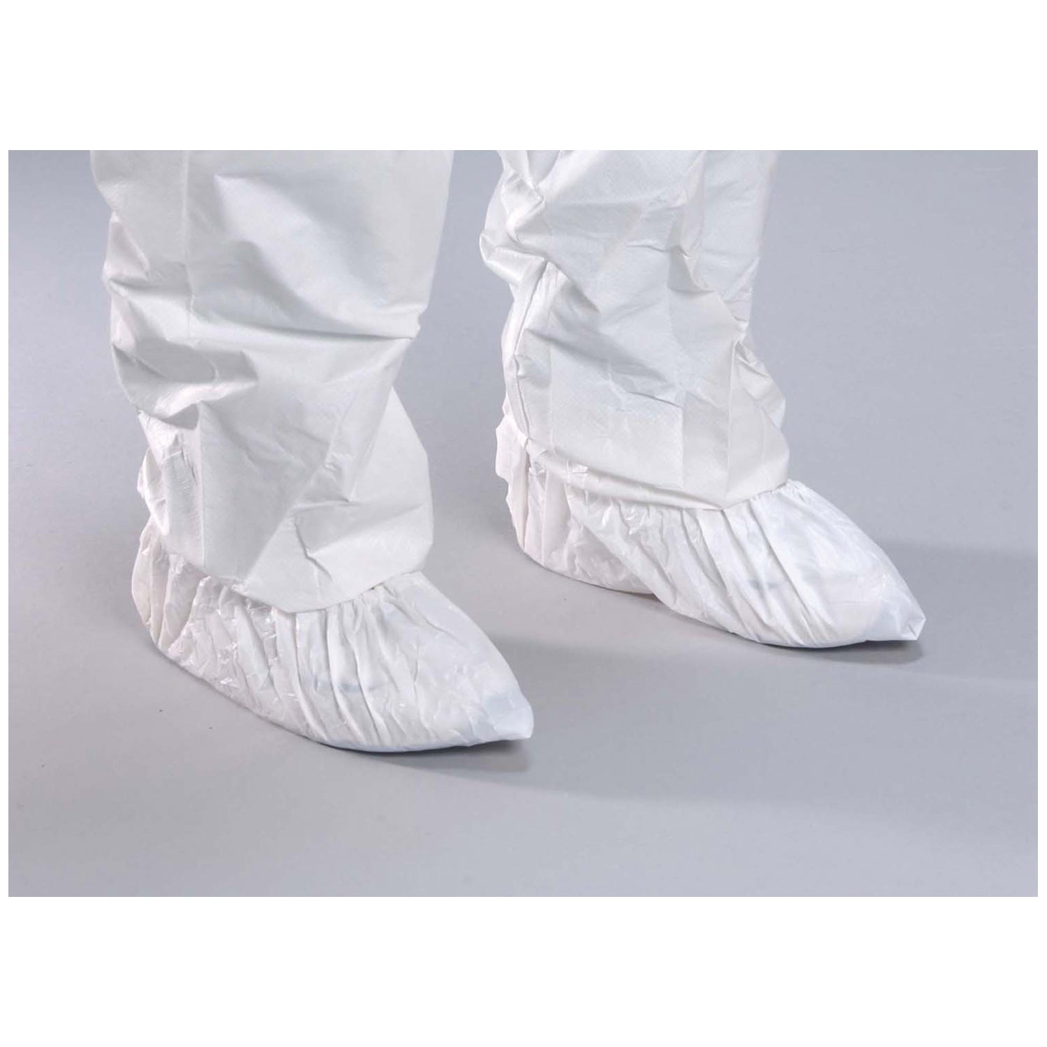 Shoe Cover, X-Large, White, All Film, Fluid Resistant, Heat Sealed, 500 pr/cs