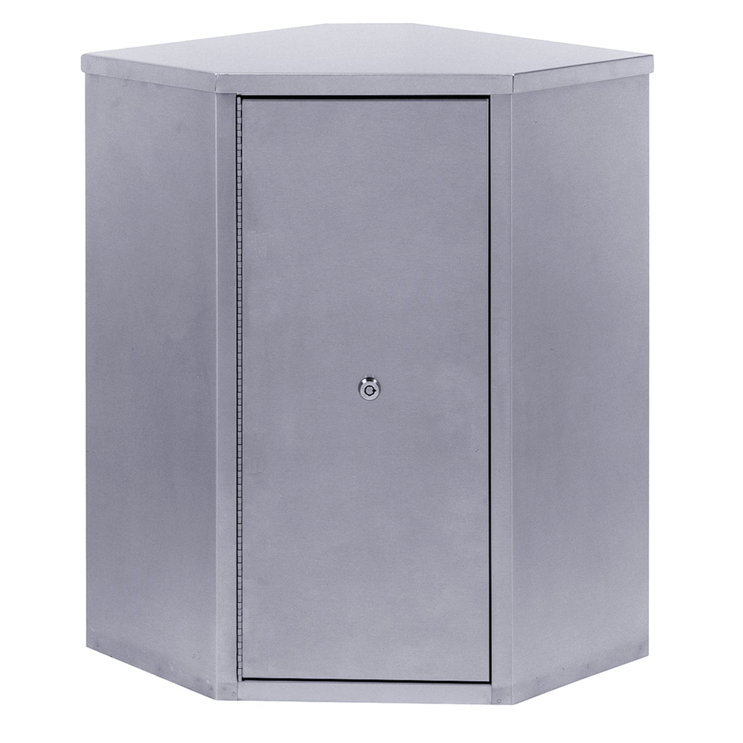 Corner Narcotic Cabinet, Single Door , Double Lock, 24"H x 24"W x 8"D