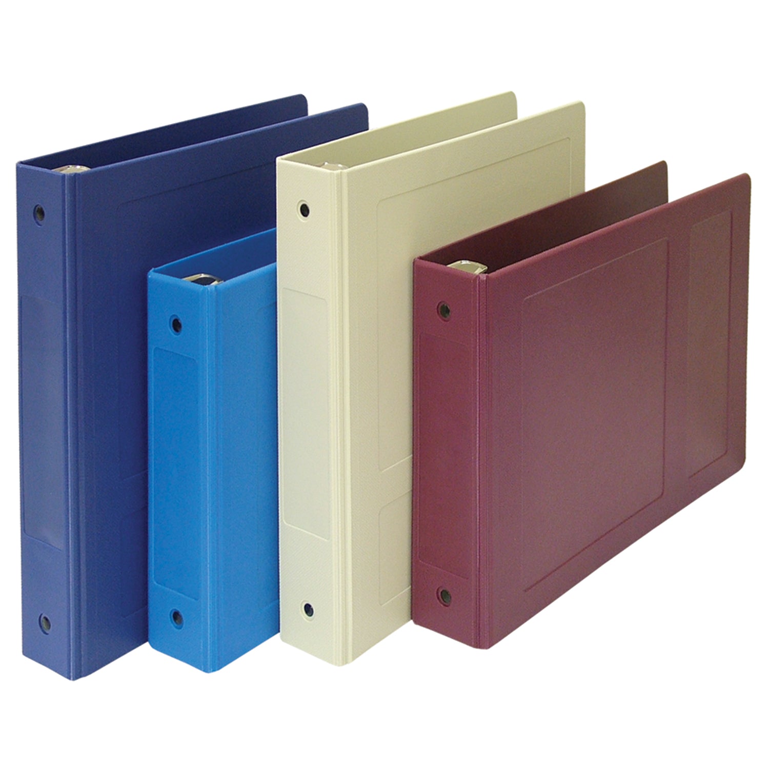 Side Open Ring Binder, 1_" Ring, S/O, 3 Ring, Med, Blue