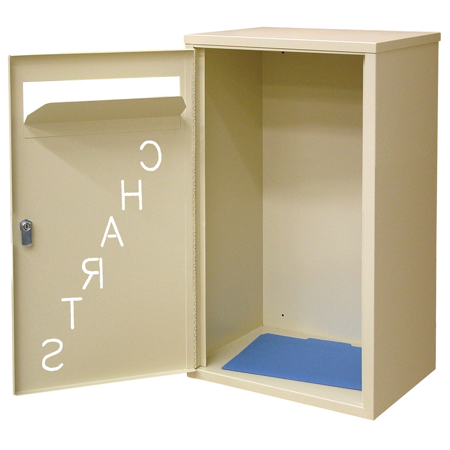 Medical Drop Box, Beige, 26_"H x 16"W x 12"D