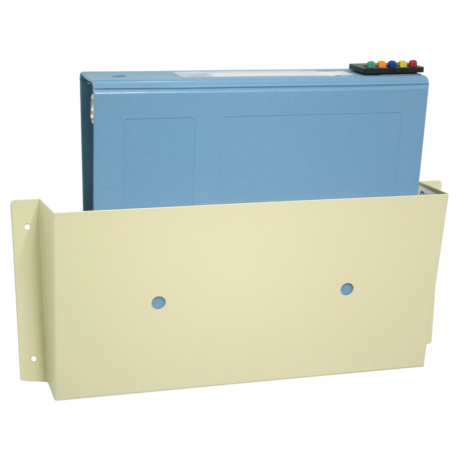 Vinyl Clad Wall Pocket, Beige, 17"W x 9_"H
