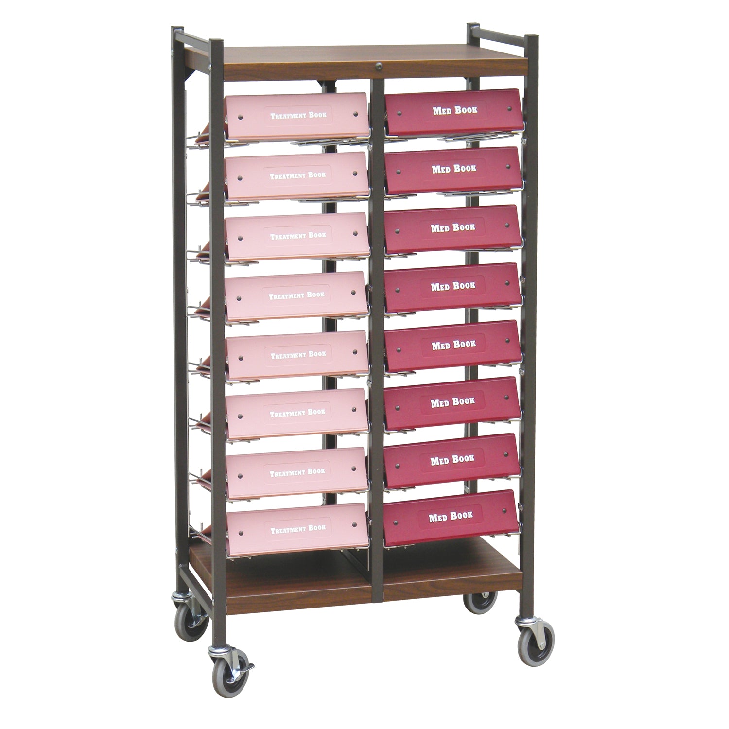 Big Beam Flat Storage Rack, 16 Chart Capacity, 8 Tier, 53"H x 27_"W x 15"D