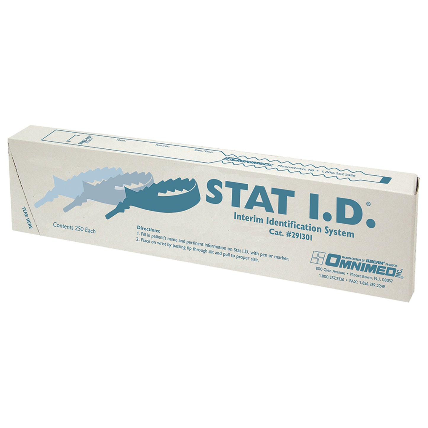 Stat ID Bands, Dispenser Box, 250/bx