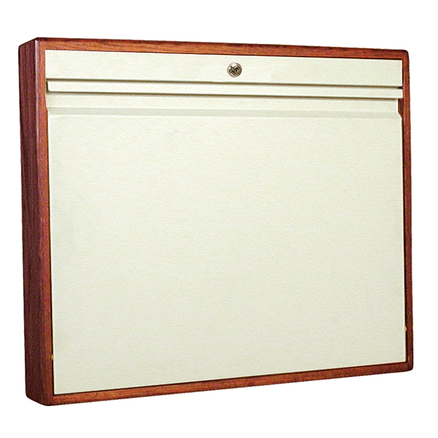 Wall Desk, Full Size, Manual Close, Flat Key, Cherry