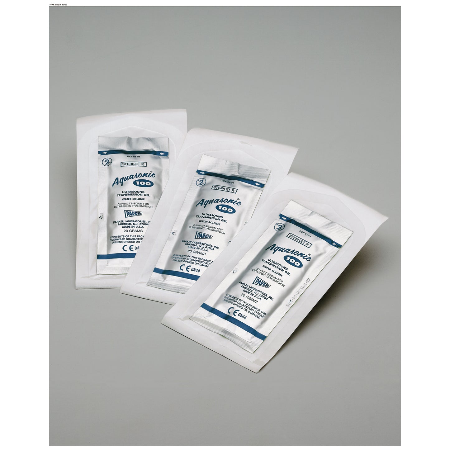 Ultrasound Transmission Gel, Sterile, 20g Overwrapped Sterilized Foil Pouches, 48/bx, 6 bx/cs