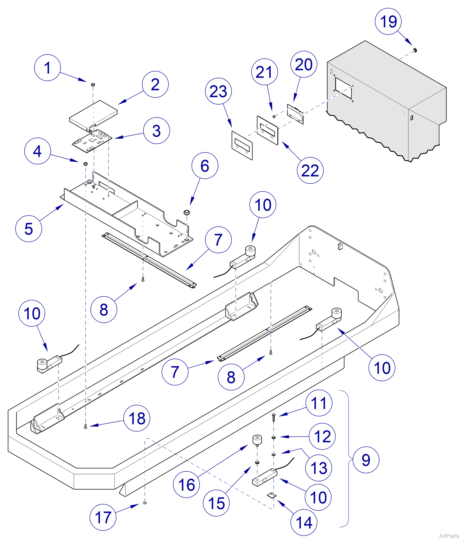 Bolt, HXH, 0.250-20 x 1.750, CD/ZN (US Only) (DROP SHIP ONLY) (Delivery Info Sheet Required)