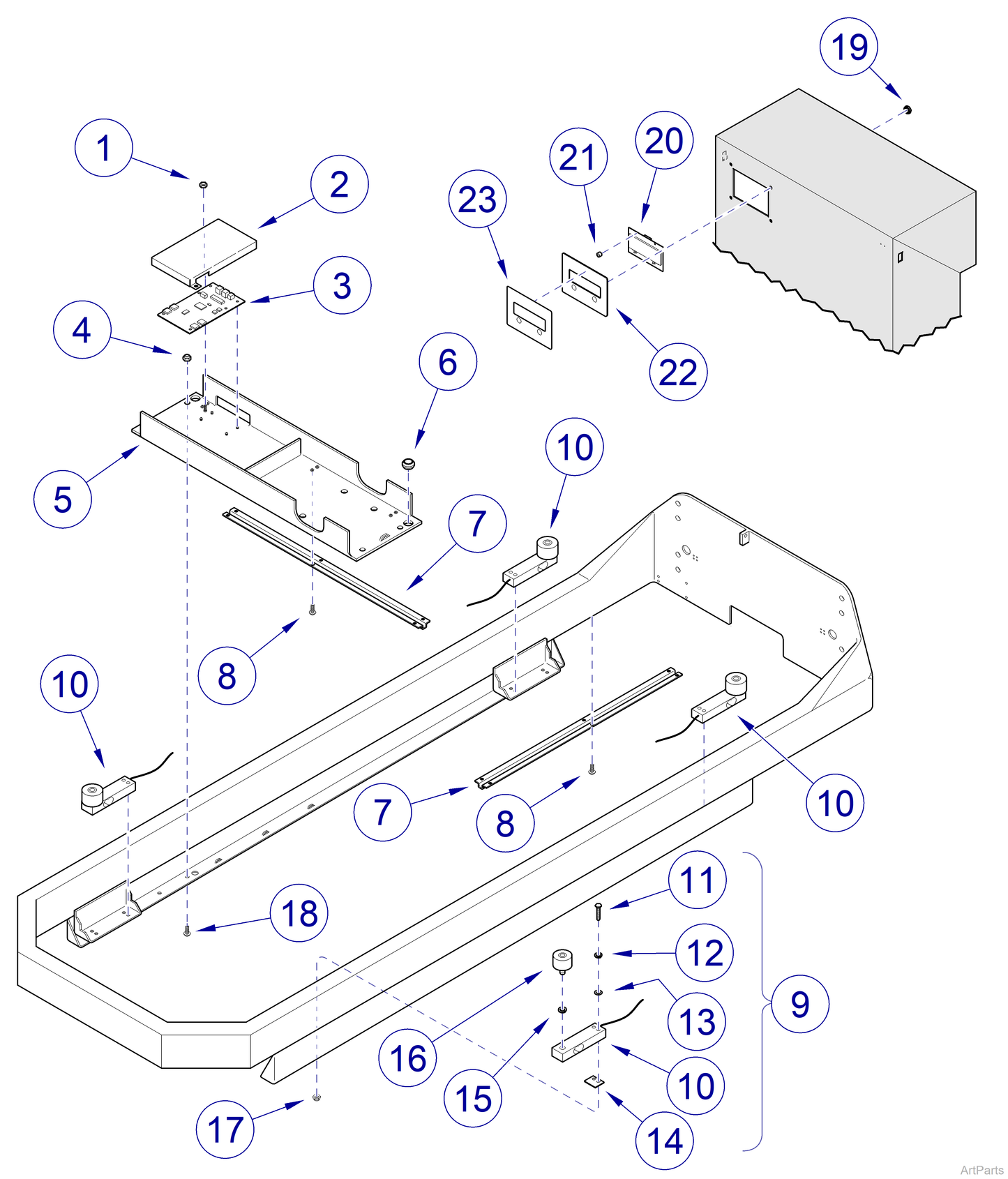 Screw, HWH, 0.250-20 x 1.500, ZN Taptite Washer Head with Slot (US Only) (DROP SHIP ONLY) (Delivery Info Sheet Required)