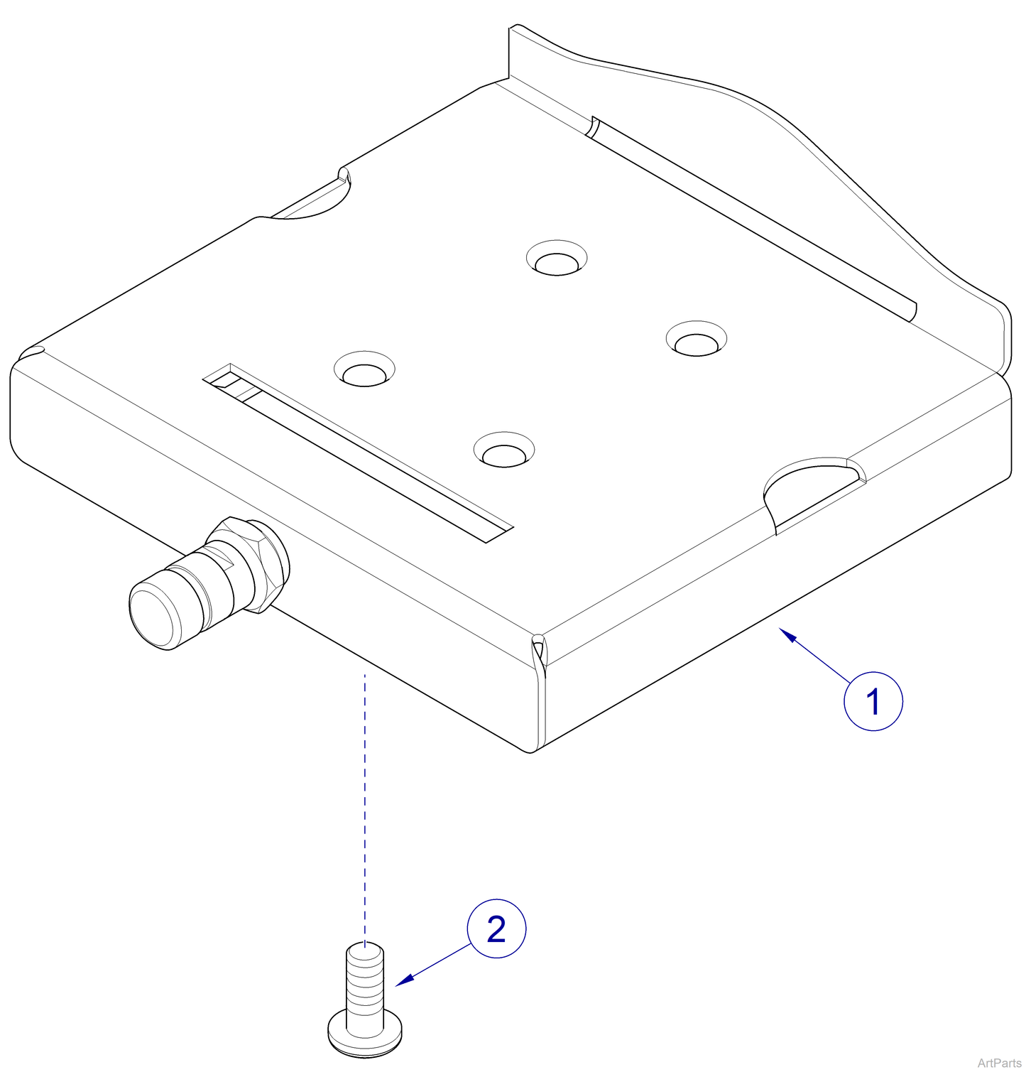 Screw, PNH, 0.250-20 x 0.625, Phillips CD/ZN (US Only) (DROP SHIP ONLY) (Delivery Info Sheet Required)