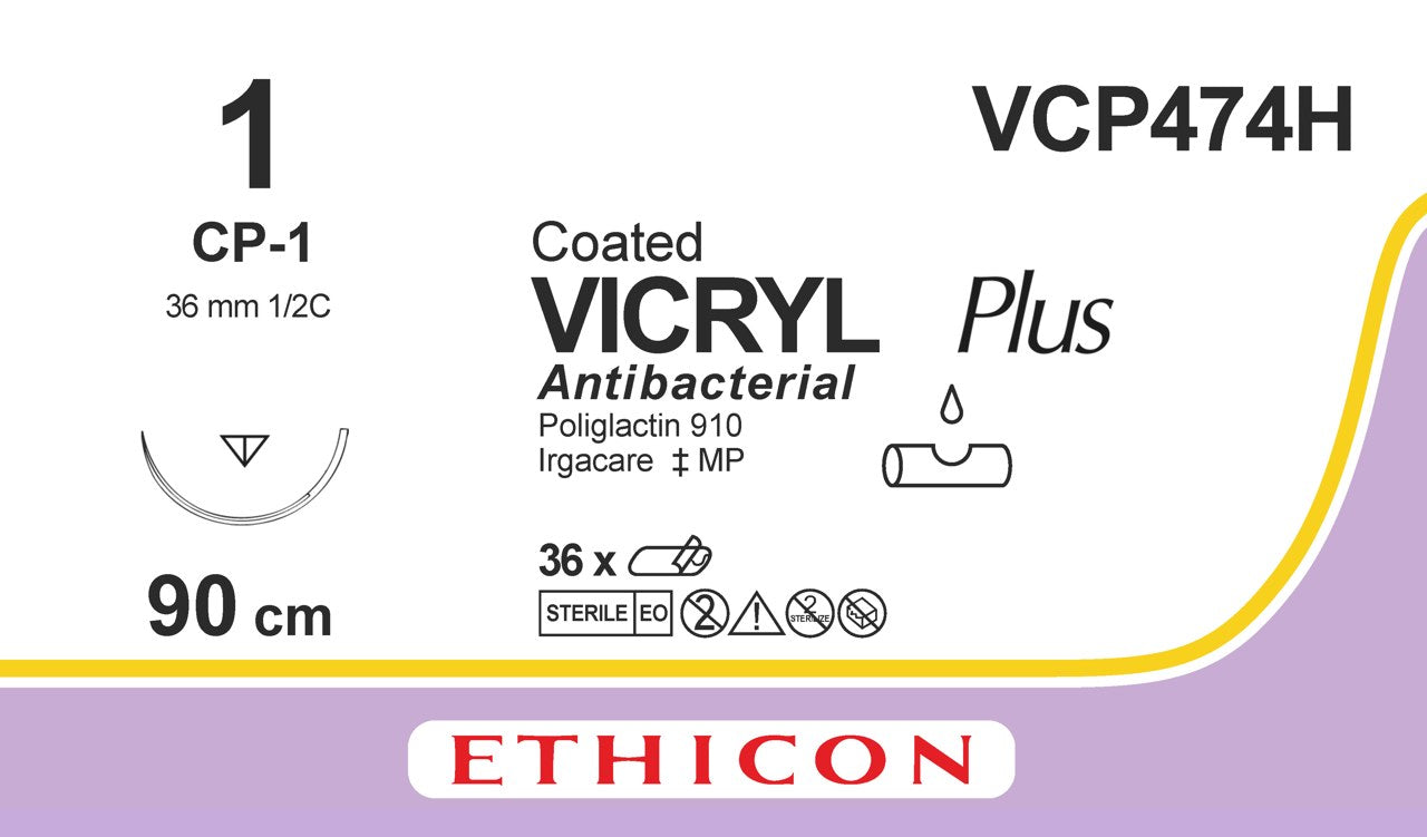 Suture, Reverse Cutting, Size 1, 27", Violet Braided, Needle CP-1, _ Circle, 3 dz/bx (Continental US Only)