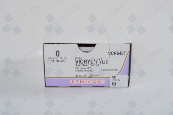 Suture, Standard & Short Length, Size 0, 3-18", Undyed Braided, 2 dz/bx (Continental US Only)