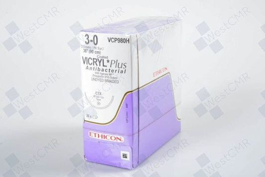 Suture, Taper Point, Size 3-0, 36", Undyed Braided, CTX Needle, _ Circle, 3 dz/bx (Continental US Only)
