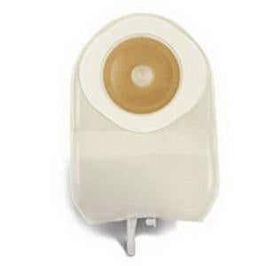 One-Piece Urostomy Pouch with Pre-Cut Durahesive Skin Barrier, Fold Over Tap, 8" Pouch, Transparent, 1 1/2" Stoma Opening, 10/bx (Continental US Only)