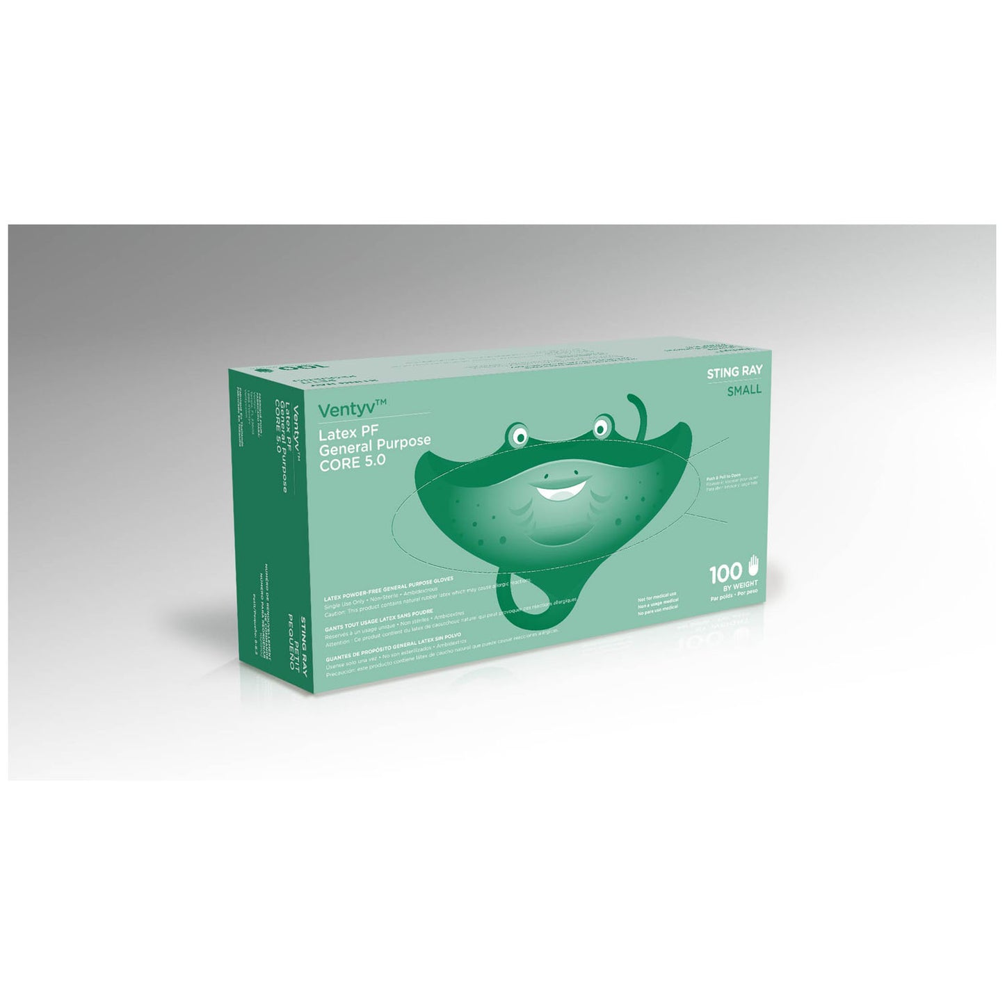 Glove, General Purpose, Latex, Textured, Powder-Free (PF), Small, Natural White, 100/bx, 10 bx/cs (70 cs/plt) (Continental US Only) (Not for use in Healthcare)