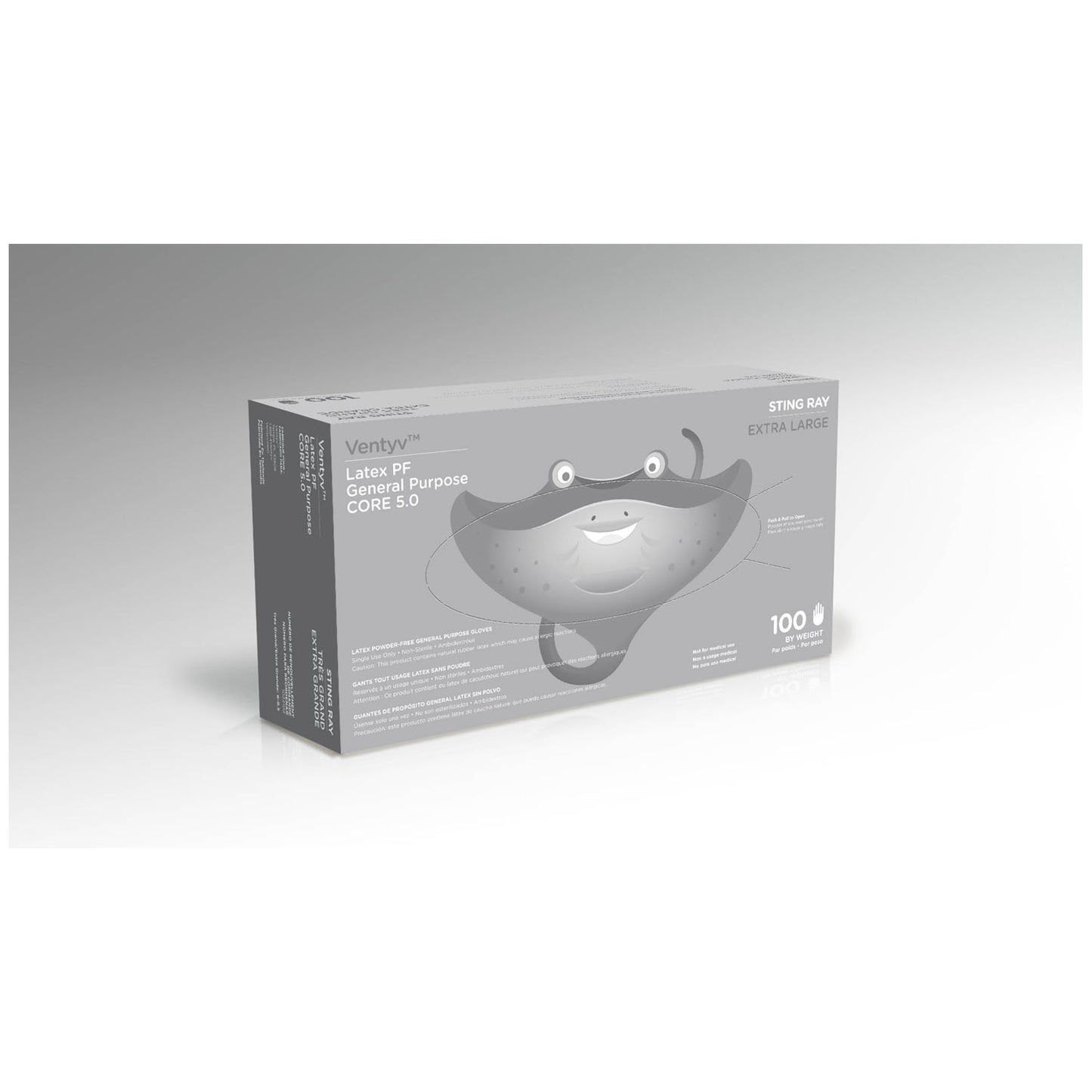 Glove, General Purpose, Latex, Textured, Powder-Free (PF), X-Large, Natural White, 100/bx, 10 bx/cs (60 cs/plt) (Continental US Only) (Not for use in Healthcare)