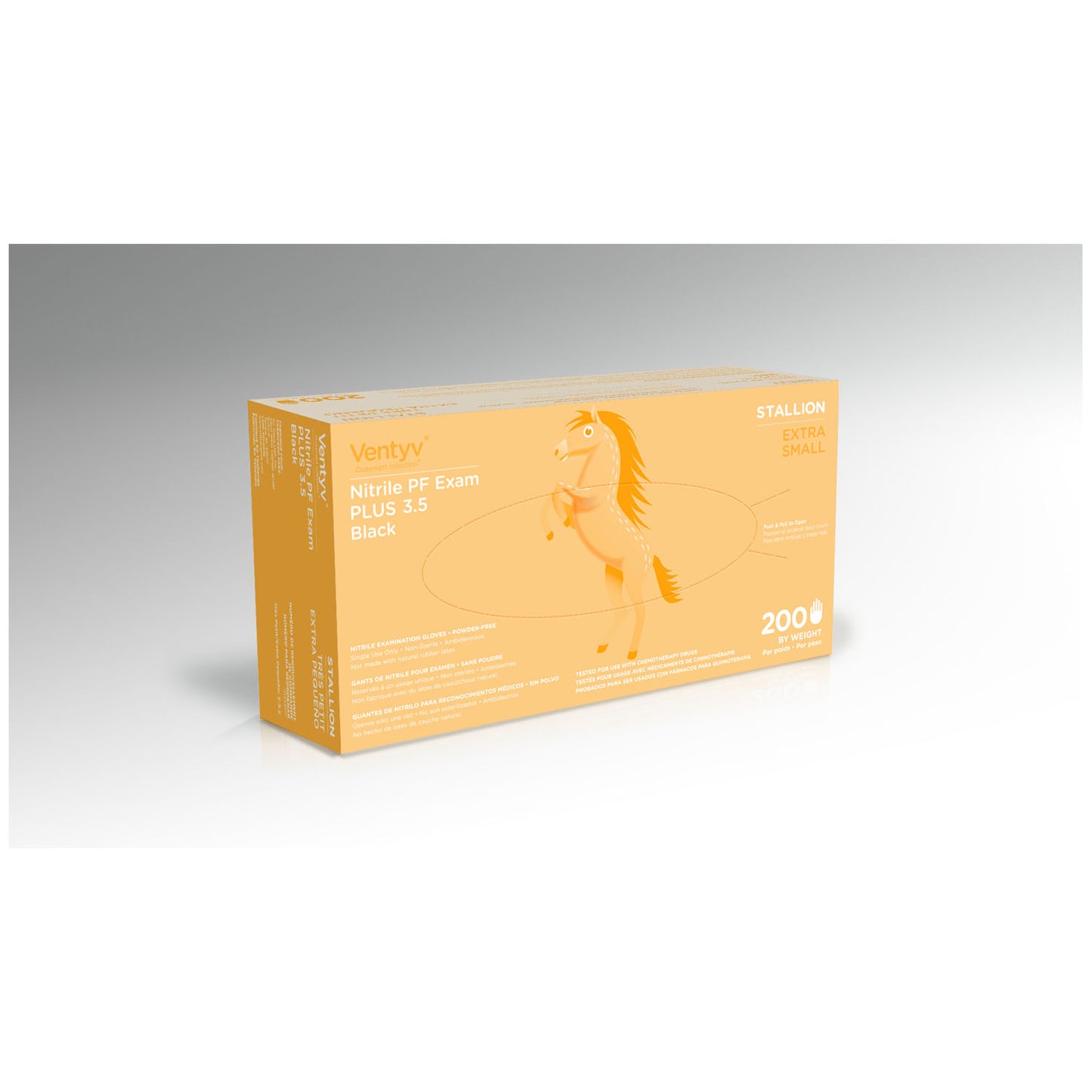 Glove, Exam, Nitrile, Plus, Stallion, Powder-Free, X-Small, 100/bx, 10bx/cs (Continental US Only)