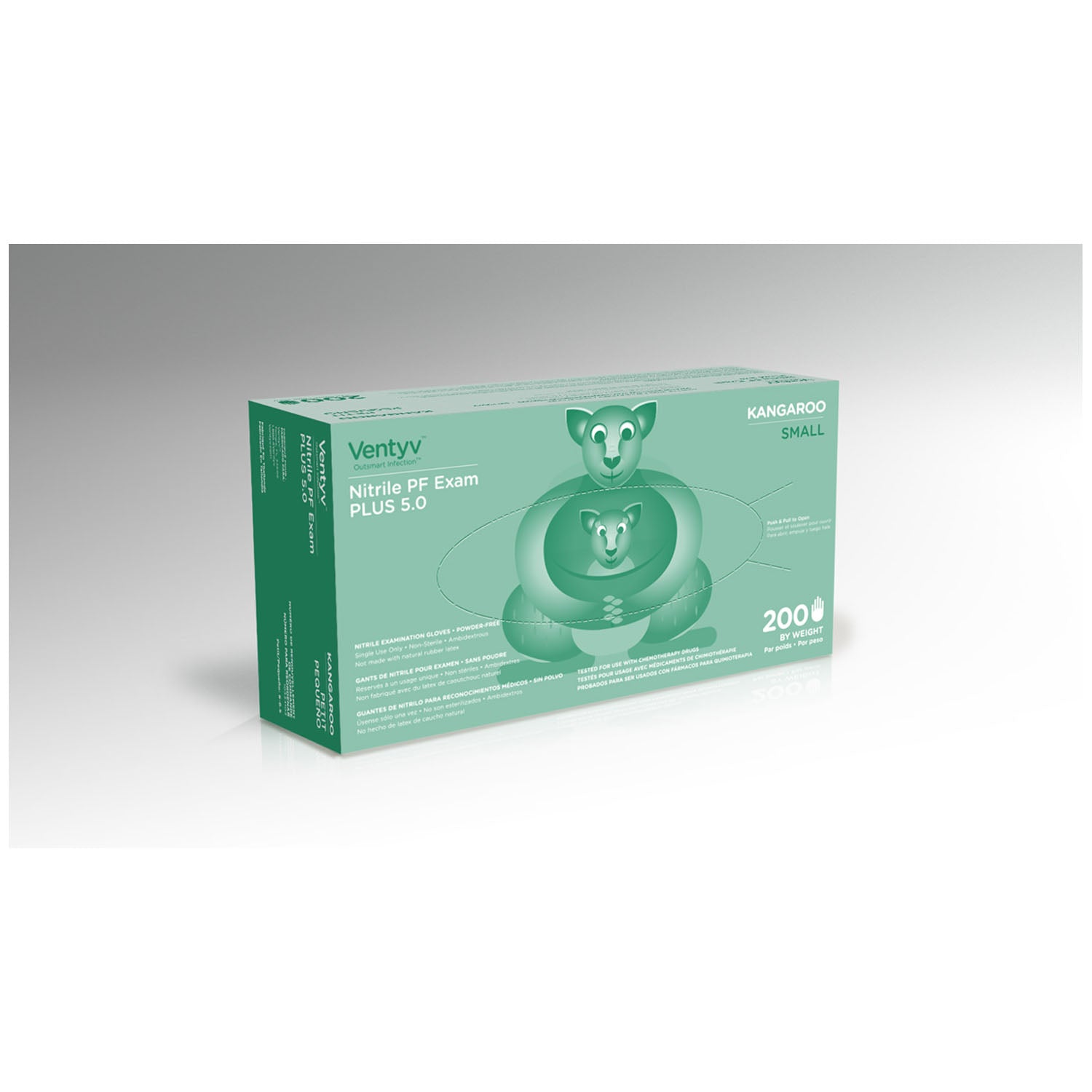 Glove, Exam, Nitrile, Powder-Free (PF), Textured Finger Tip, Chemotherapy Tested, Blue, Small, 200/bx, 10 bx/cs (60 cs/plt) (Continental US Only)