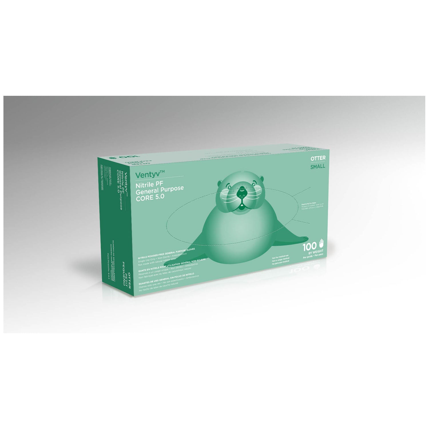 Glove, General Purpose, Nitrile, Poly Coated, Textured, Powder-Free (PF), Small, Blue, 100/bx, 10 bx/cs (72 cs/plt) (Continental US Only) (Not for use in Healthcare)