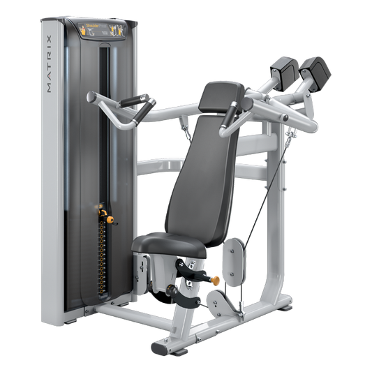 Versa Converging Shoulder Press with Standard Weight Stack . Sales into Medical markets in U.S. only . No sales into Fitness markets