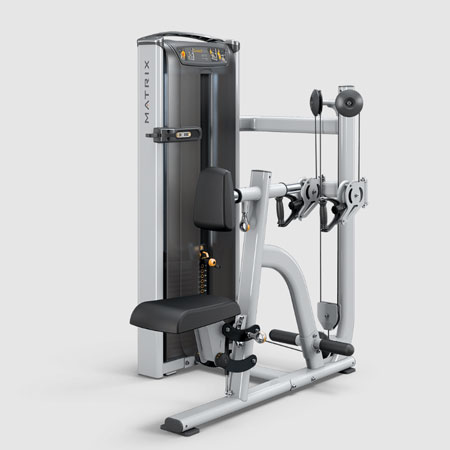 Diverging Seated Row, Heavy Stack, Iced Silver/Black Sales into Medical markets in U.S. only . No sales into Fitness markets