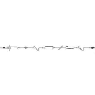 Continu-Flo Solution Set, Non-Vented Spike, 0.2 Micron Filter, (2) Interlink Injection Sites, Backcheck Valve, Male Luer Lock Adapter with Retractable Collar, 10 drops/ml, 105" Length, Non-Pyrogenic, Contains DEHP, Sterile Fluid Path, 48/cs (Rx) (Continen