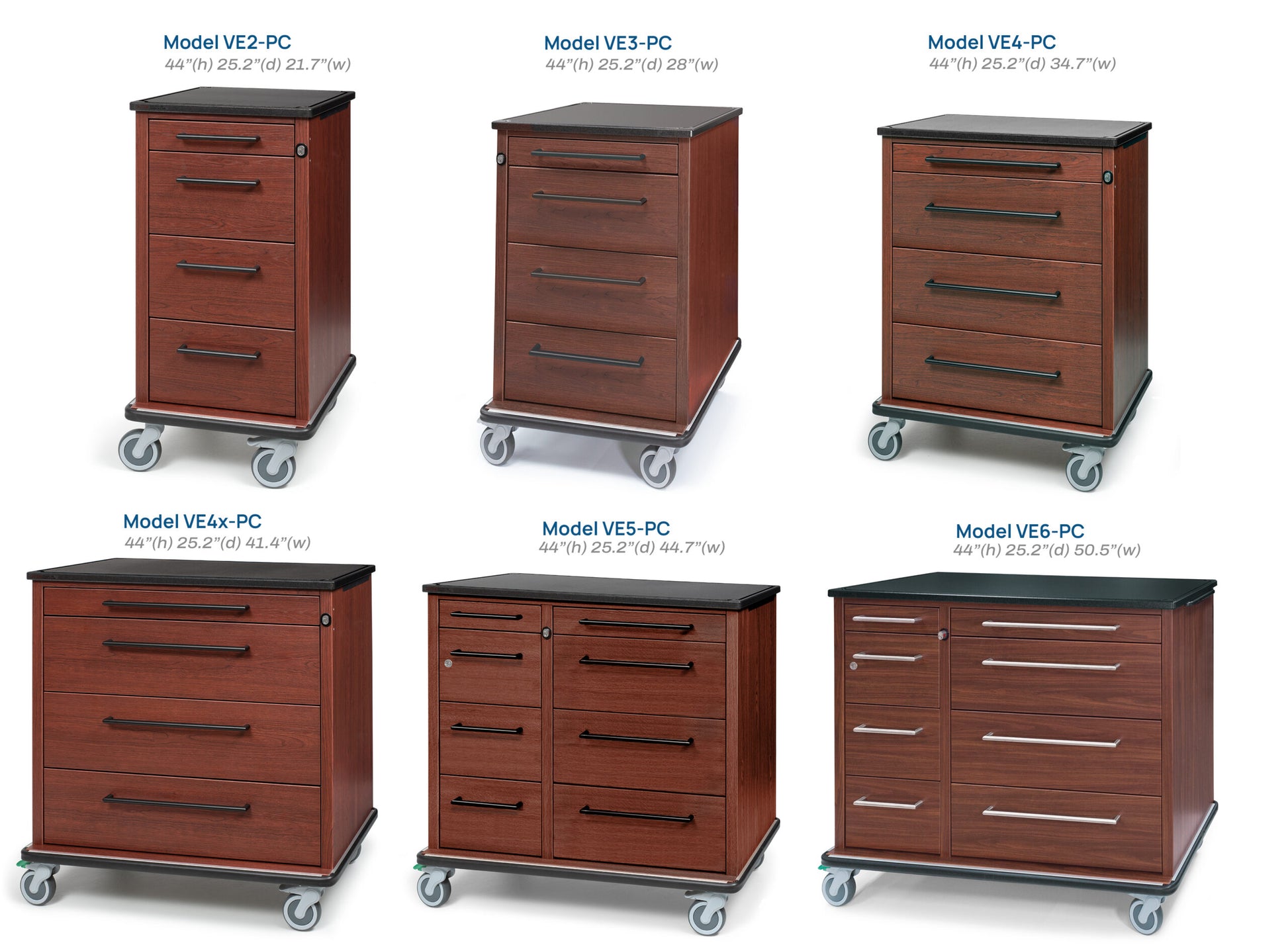 Cart, Medication VE4PC, Core, BC (DROP SHIP ONLY)
