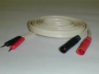 Leadwire, Dual Sheathed Banana, Dual Pins, 72" Leads, Red, Red Plug & White Pins