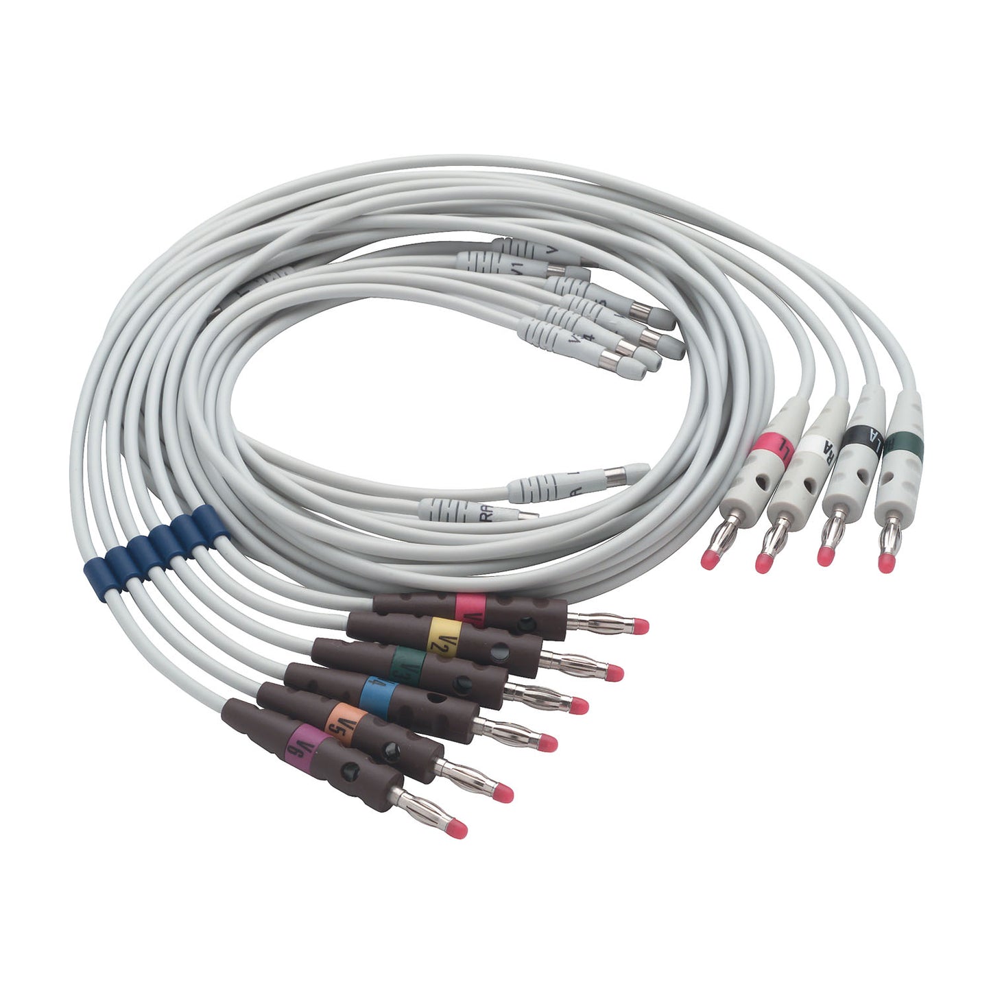 10-Lead Replaceable Lead Set, AHA, Banana, CP100 & CP200, For 400293, 4 Limb Leads & 6 Precordial (US Only)