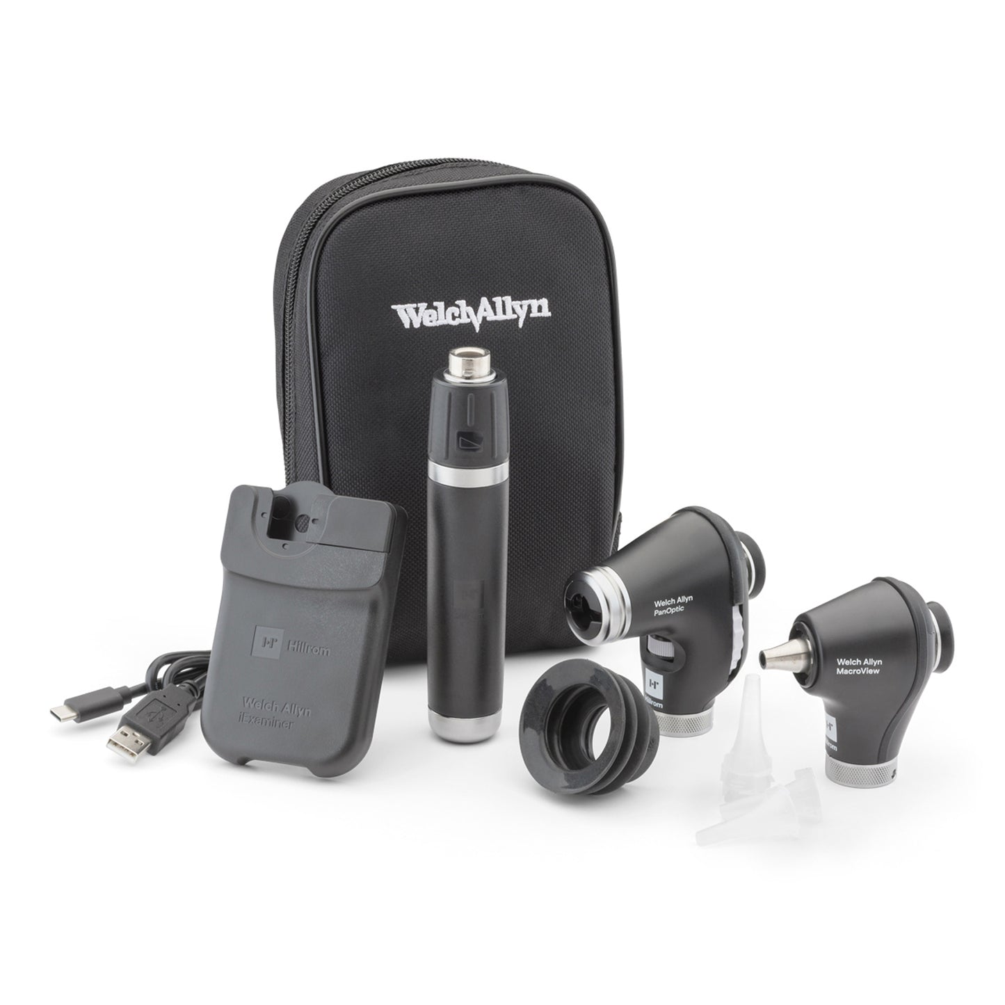 Diagnostic Set with PanOptic Ophthalmoscope and MacroView Otoscope, for iExaminer, Soft (US Only)
