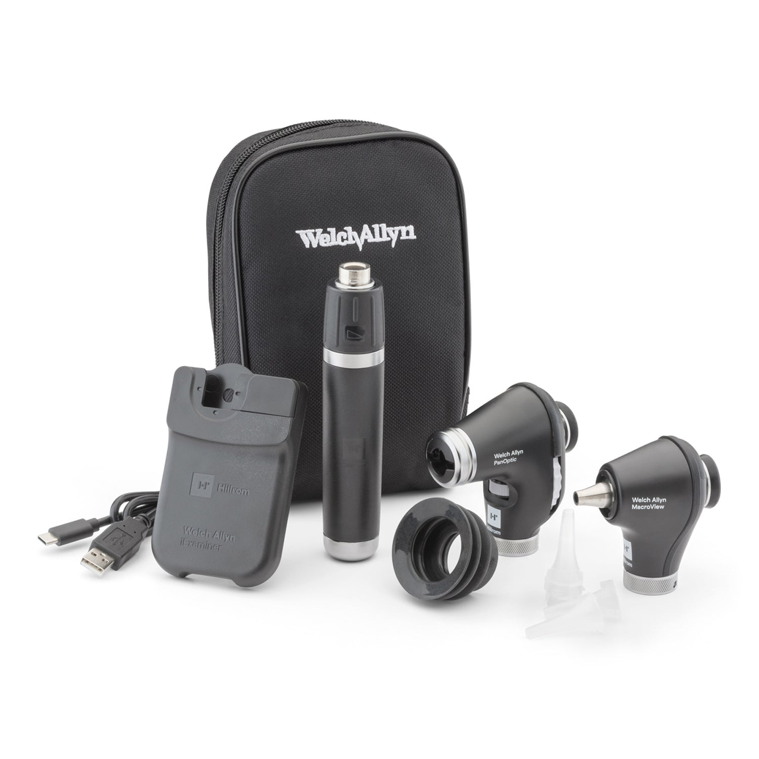 Diagnostic Set with PanOptic Ophthalmoscope and MacroView Otoscope, for iExaminer, Soft (US Only)