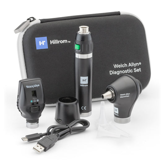 Diagnostic Set, Macroview Otoscope, 117 LED, Lithium-Ion (US Only) (Item is considered HAZMAT and cannot ship via Air or to AK, GU, HI, MP, PR, VI)